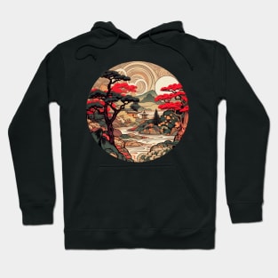 Japanese Zen Garden Landscape Hoodie